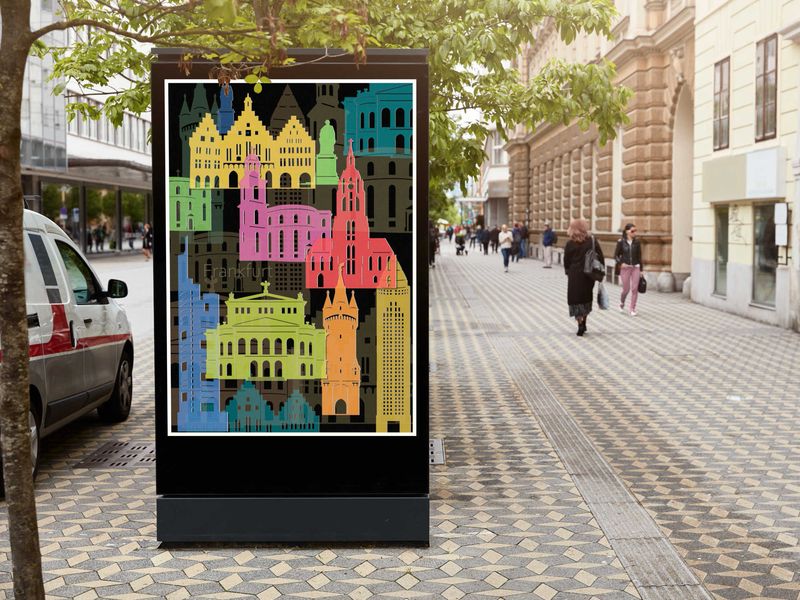 Leinwanddruck Frankfurt I