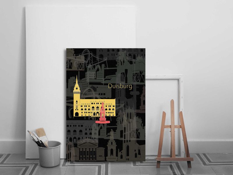 Leinwanddruck Duisburg II