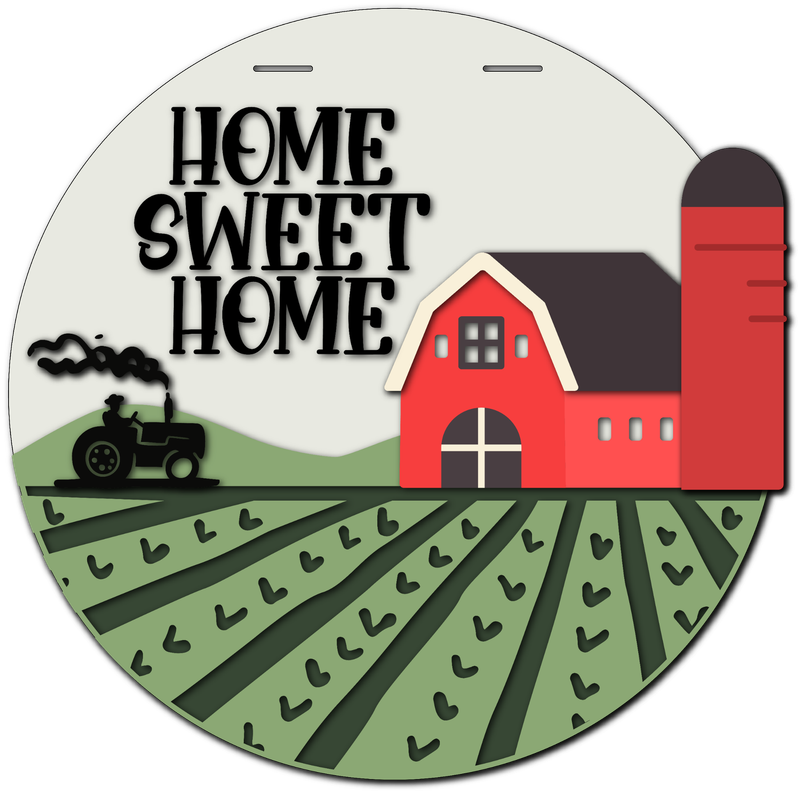 Home Sweet Home Farm Door Hanger