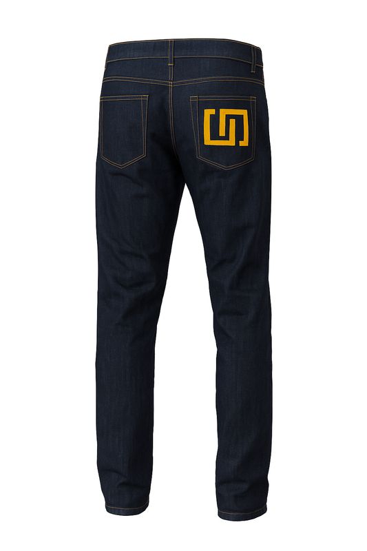 The Enfinate Medium Rinsed Loose Straight Leg Jean w/ 3D Embroidered Pocket(Yr1)