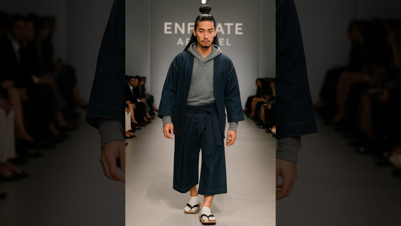 Men's Kimono Denim Jacket