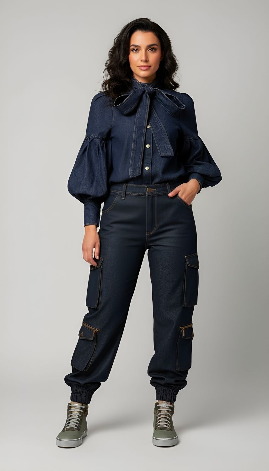 Denim Blouse Denim Blouse