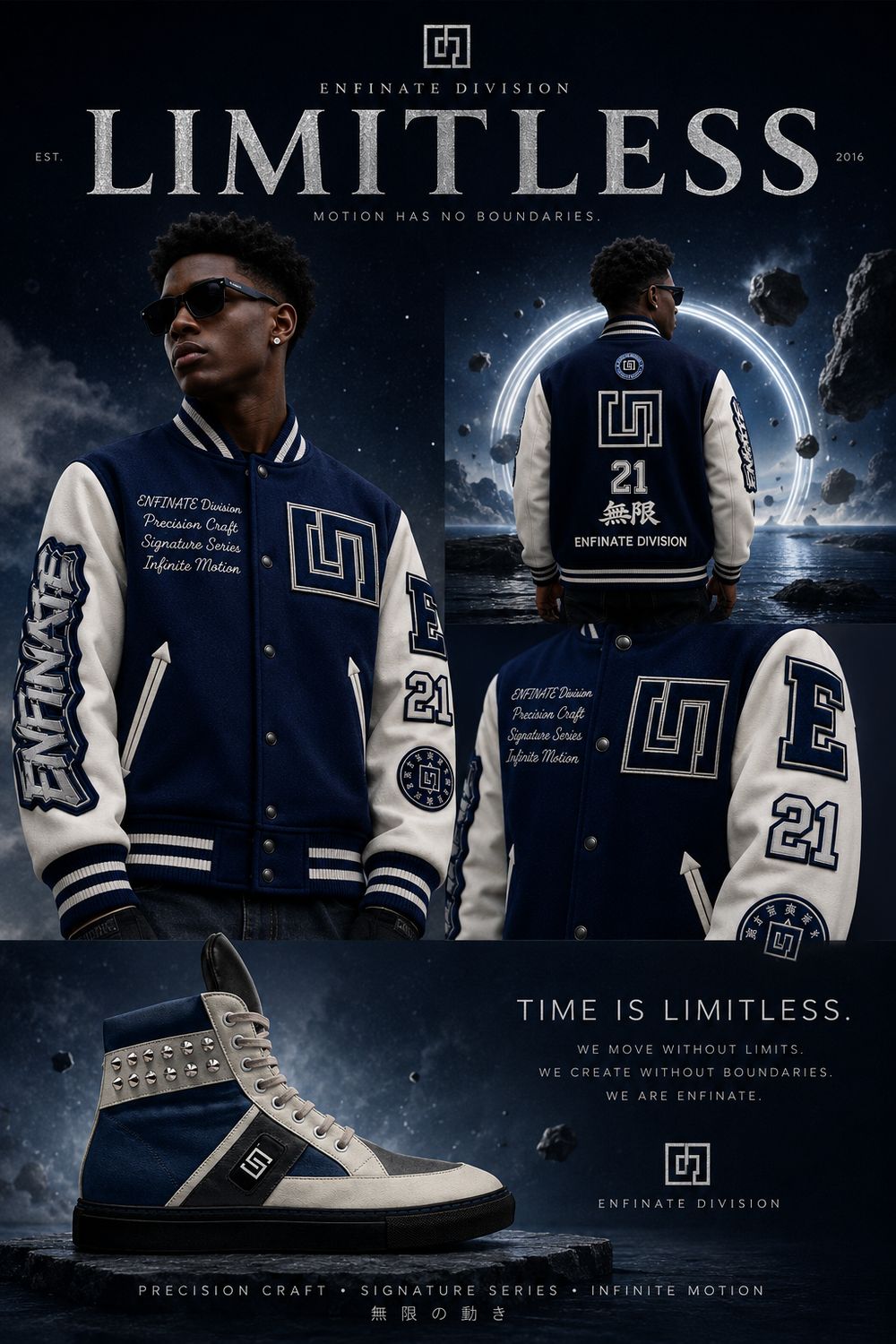 ENFINATE "LIMITLESS" Varsity Jacket