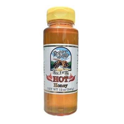 Hot Raw Wildflower Honey 12oz Squeeze Bottle Hot Raw Wildflower Honey 12oz Squeeze Bottle
