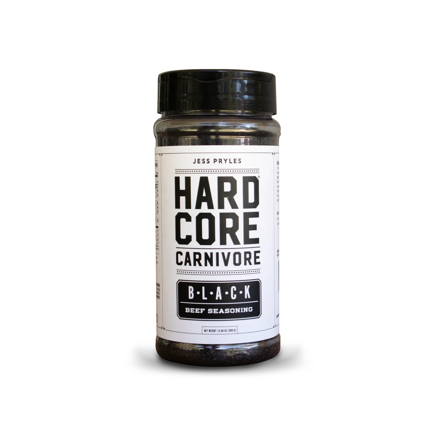 Hardcore Carnivore: Black shaker jar Hardcore Carnivore: Black shaker jar