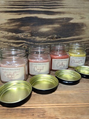 Cracker Cow Leather Candle 8 oz