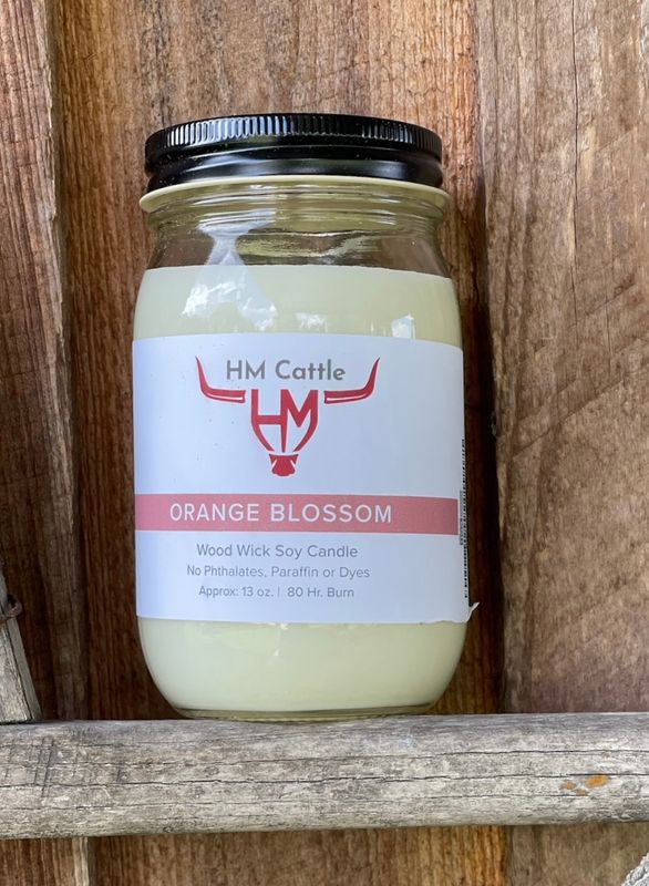 Orange Blossom - Wood Wick Soy Candle