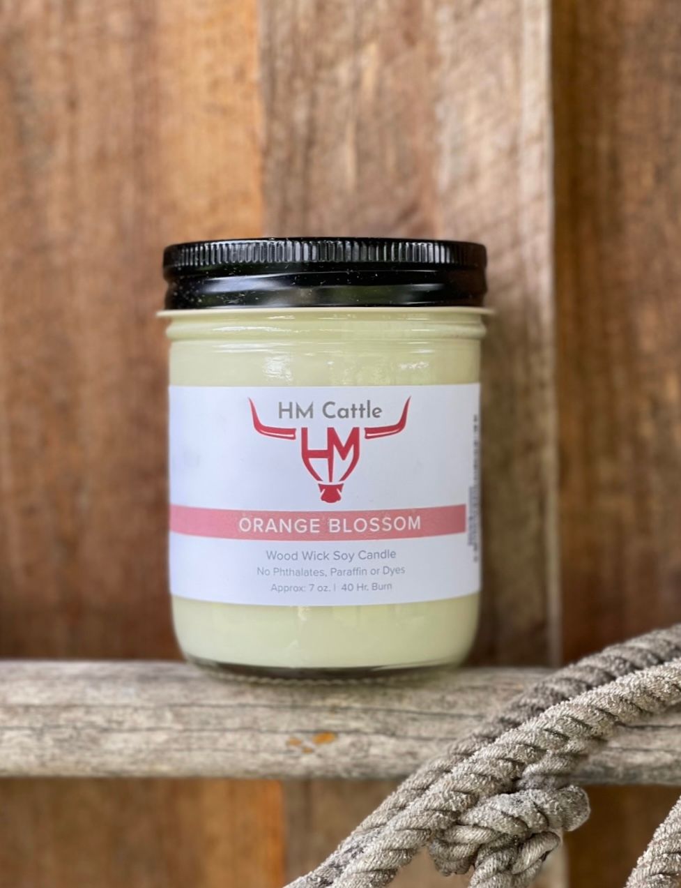 Orange Blossom - Wood Wick Soy Candle