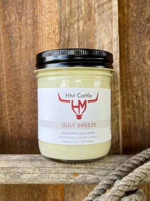 Gulf Breeze - Wood Wick Soy Candle