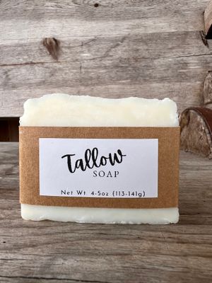 Pure Tallow Soap - unscented Pure Tallow Soap - unscented