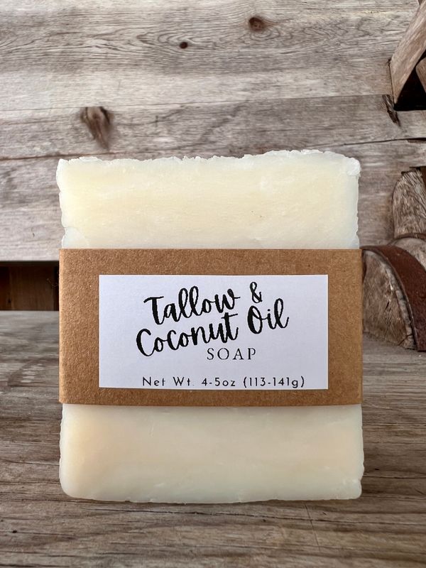 Tallow & Coconut Oil Soap - unscented Tallow & Coconut Oil Soap - unscented