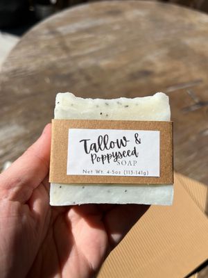 Tallow & Poppy Seed Soap Tallow & Poppy Seed Soap