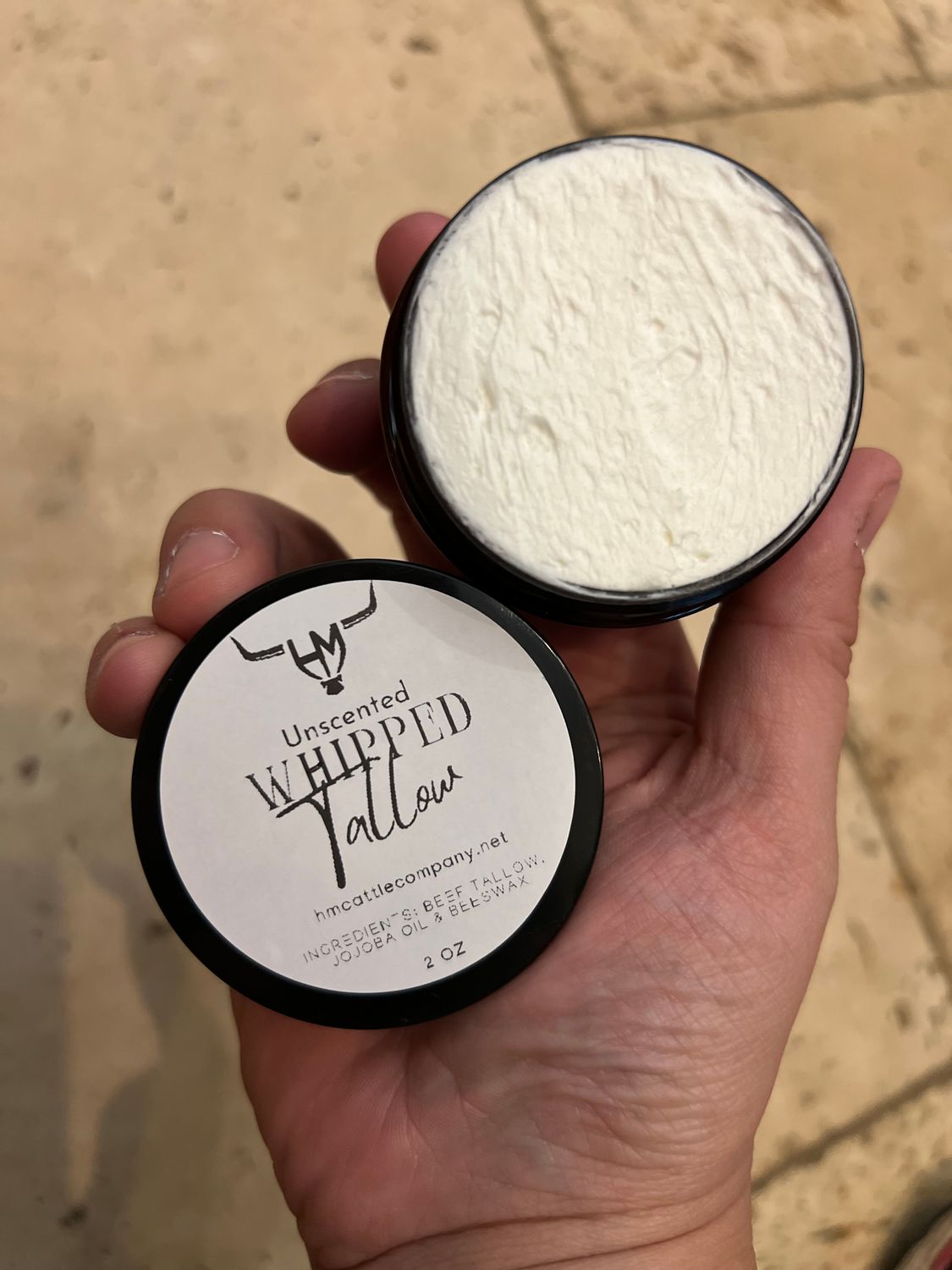 Whipped Tallow Balm Whipped Tallow Balm, Size Options: 2oz Unscented