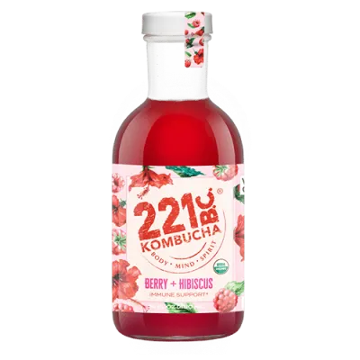 Kombucha Berry Hibiscus 16oz
