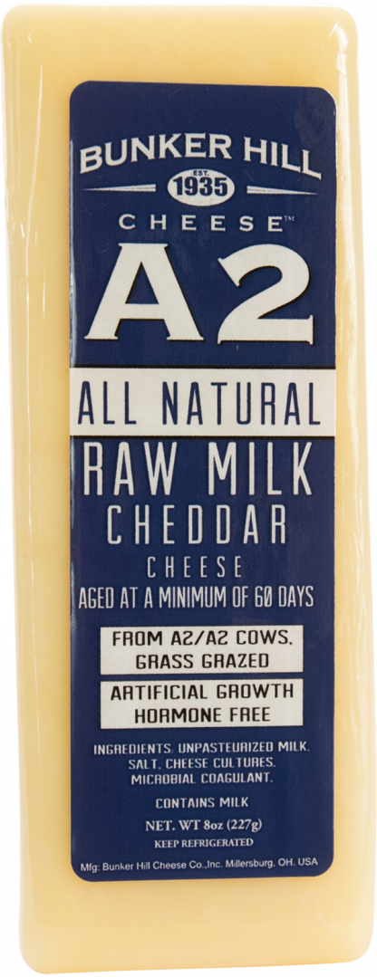 A2 Raw Milk Chedder Cheese Bar 8oz