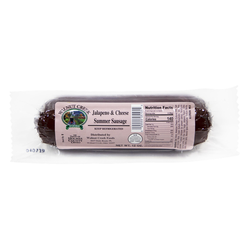 Summer Sausage Jal & Cheese 12oz Summer Sausage Jal & Cheese 12oz