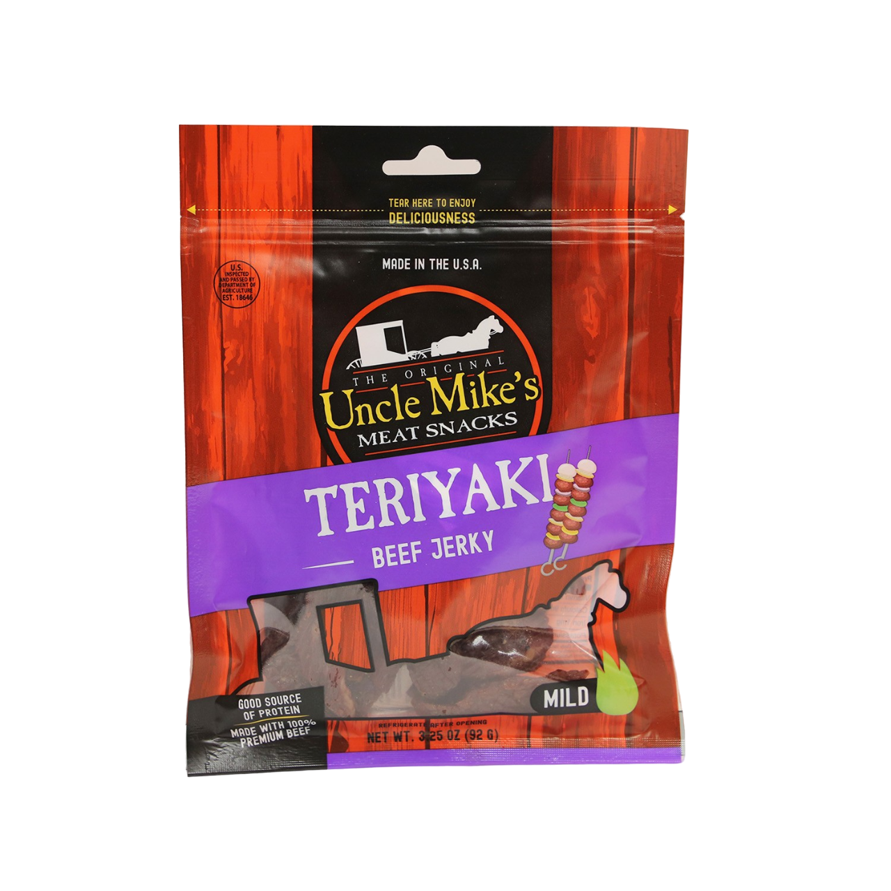 Teriyaki Beef Jerky 3.25oz Teriyaki Beef Jerky 3.25oz