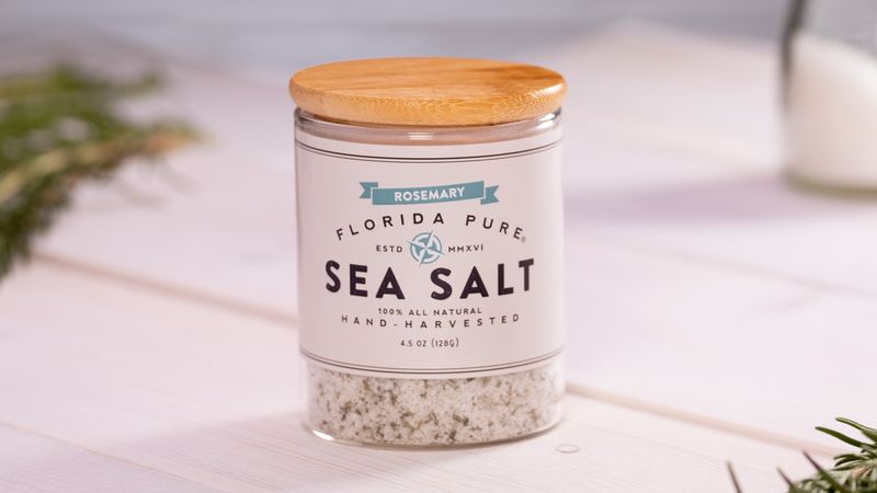 Florida Pure Sea Salt Rosemary 4.5oz Florida Pure Sea Salt Rosemary 4.5oz