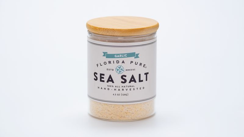 Florida Pure Sea Salt Garlic 4.5oz Florida Pure Sea Salt Garlic 4.5oz