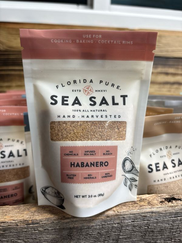 Florida Pure Sea Salt Habenero 3 oz Pouch Florida Pure Sea Salt Habenero 3 oz Pouch