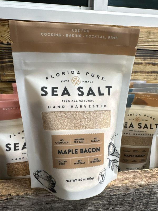 Florida Pure Sea Salt Maple Bacon 3 oz Pouch Florida Pure Sea Salt Maple Bacon 3 oz Pouch