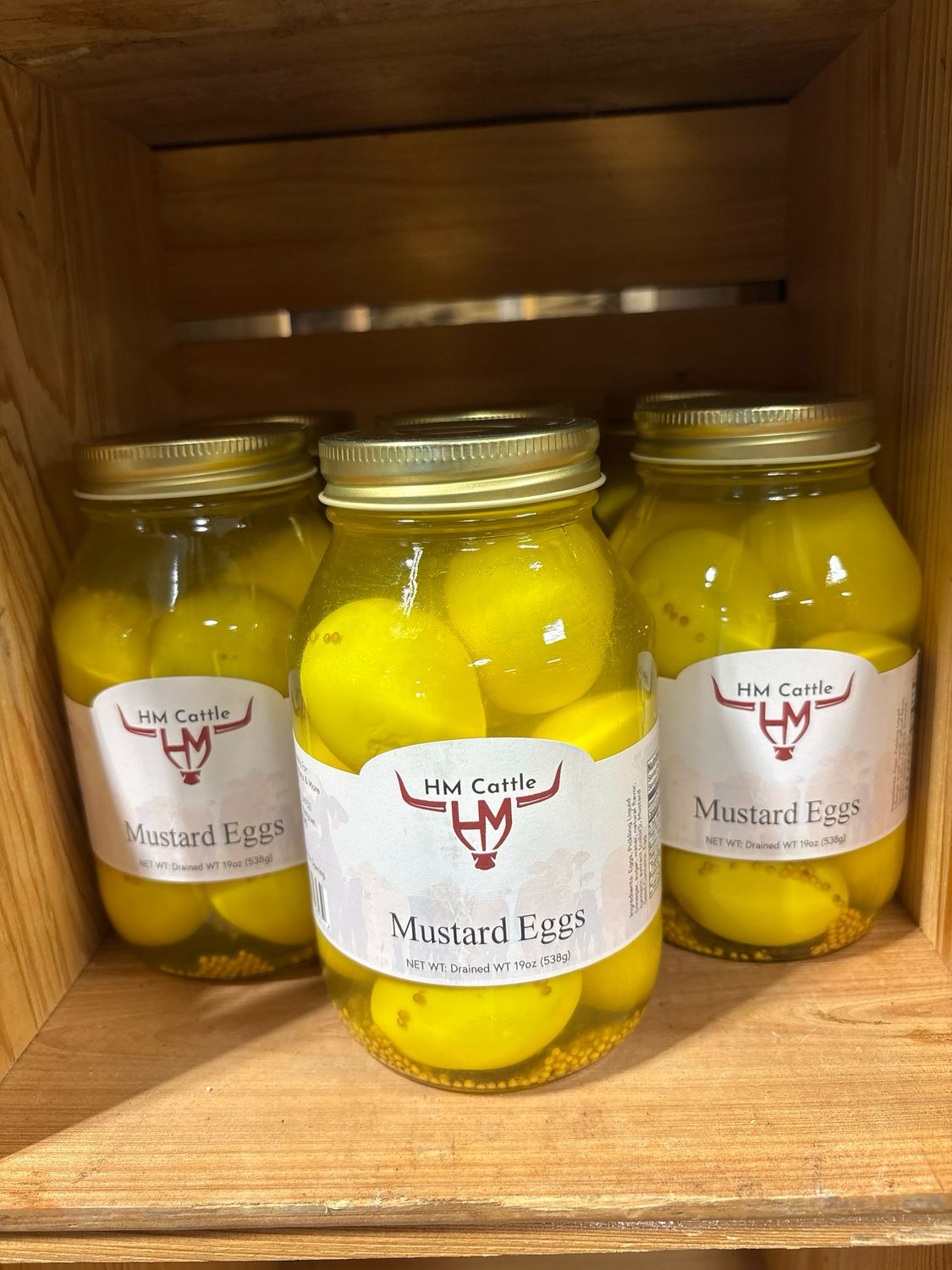 Mustard Pickled Eggs 32oz Mustard Pickled Eggs 32oz