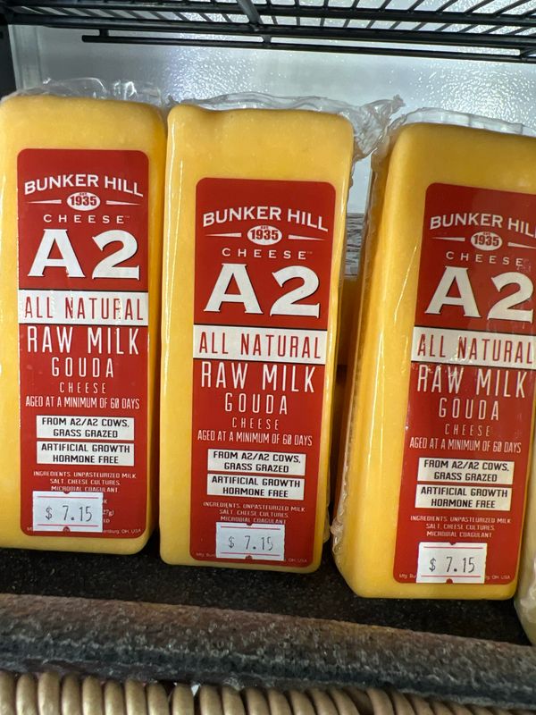 A2 Raw Milk Gouda Cheese Bar 8oz A2 Raw Milk Gouda Cheese Bar 8oz