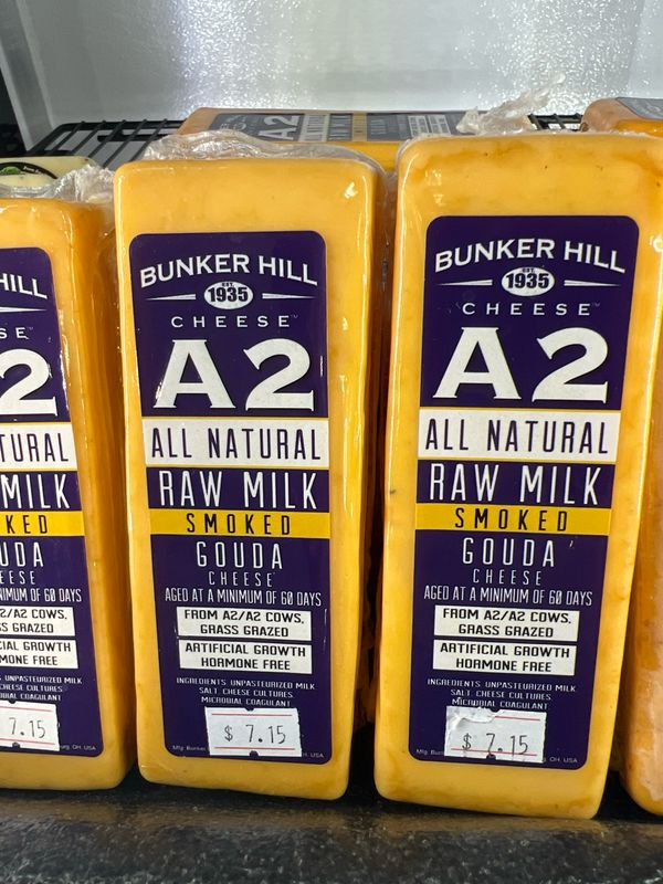 A2 Raw Milk Smoke Gouda Cheese Bar 8oz A2 Raw Milk Smoke Gouda Cheese Bar 8oz