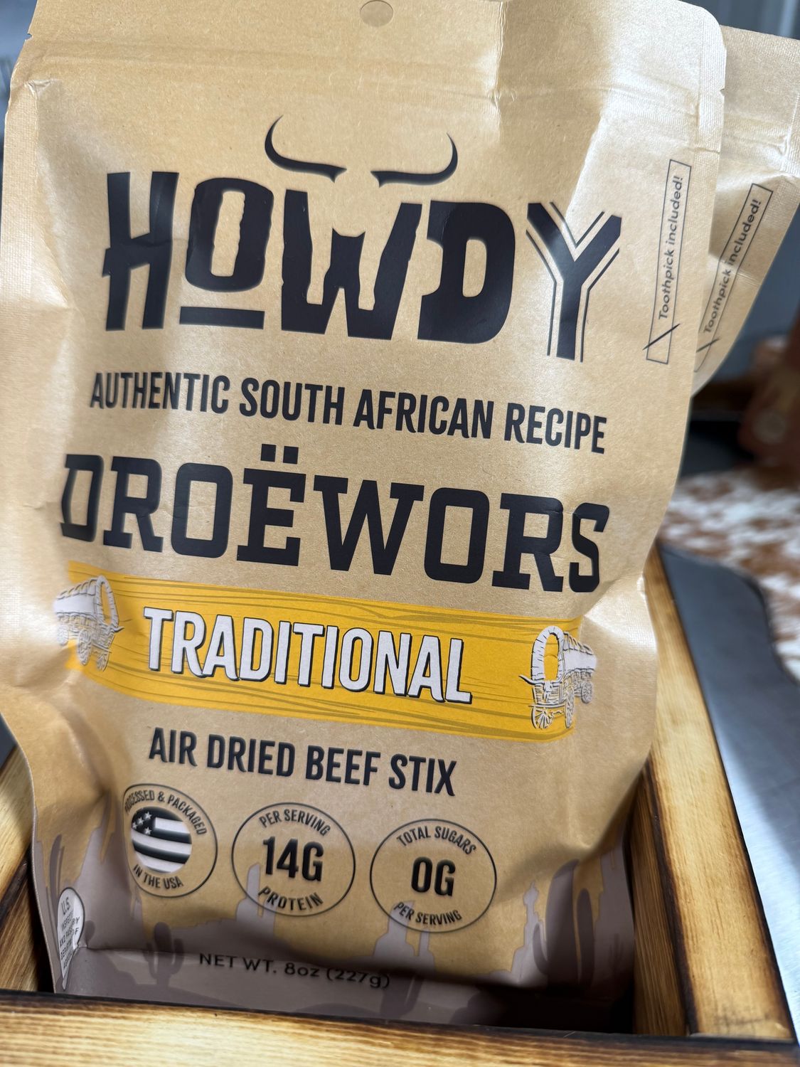 Howdy Jerky - Traditional Beef sticks 8oz