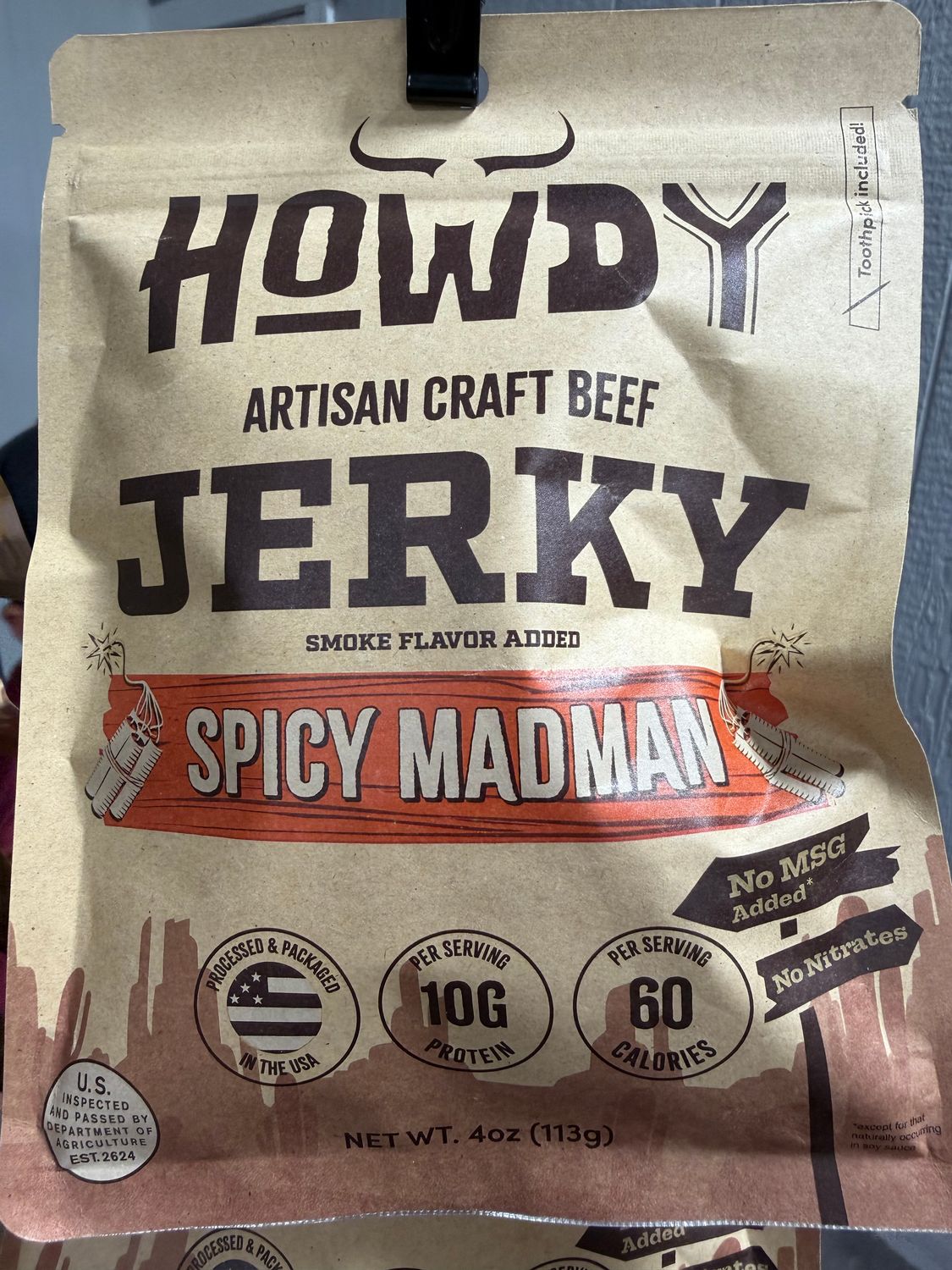 Howdy Jerky - Spicy Madman 4 oz