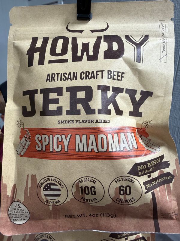 Howdy Jerky - Spicy Madman 4 oz Howdy Jerky - Spicy Madman 4 oz