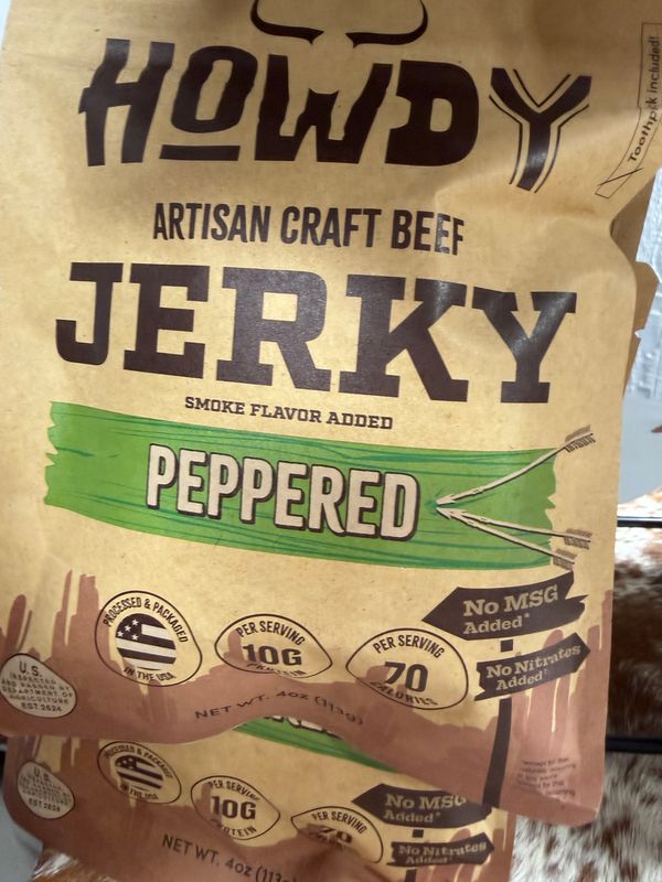 Howdy Jerky - Peppered 4 oz Howdy Jerky - Peppered 4 oz