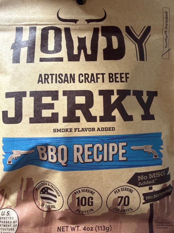 Howdy Jerky - BBQ Recipe 4 oz Howdy Jerky - BBQ Recipe 4 oz