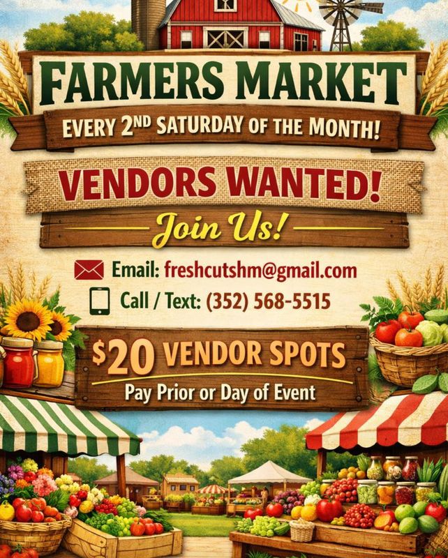 Farmer's Market - 2nd Saturday of every month - Vendor