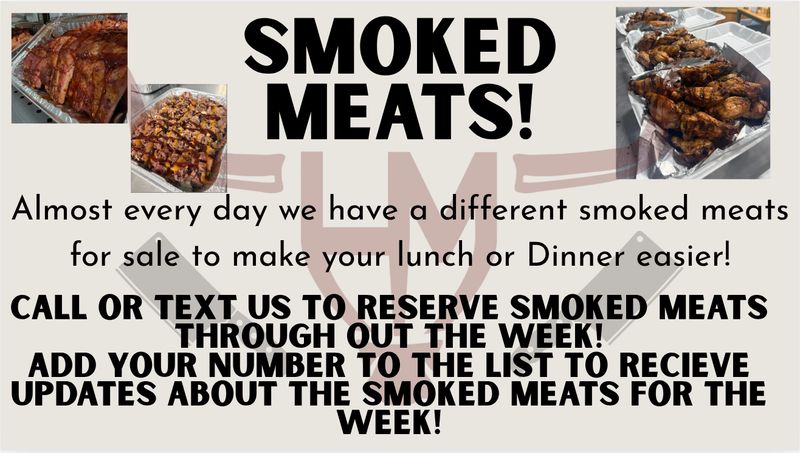 SMOKED MEATS Week 08/10 - 08/15