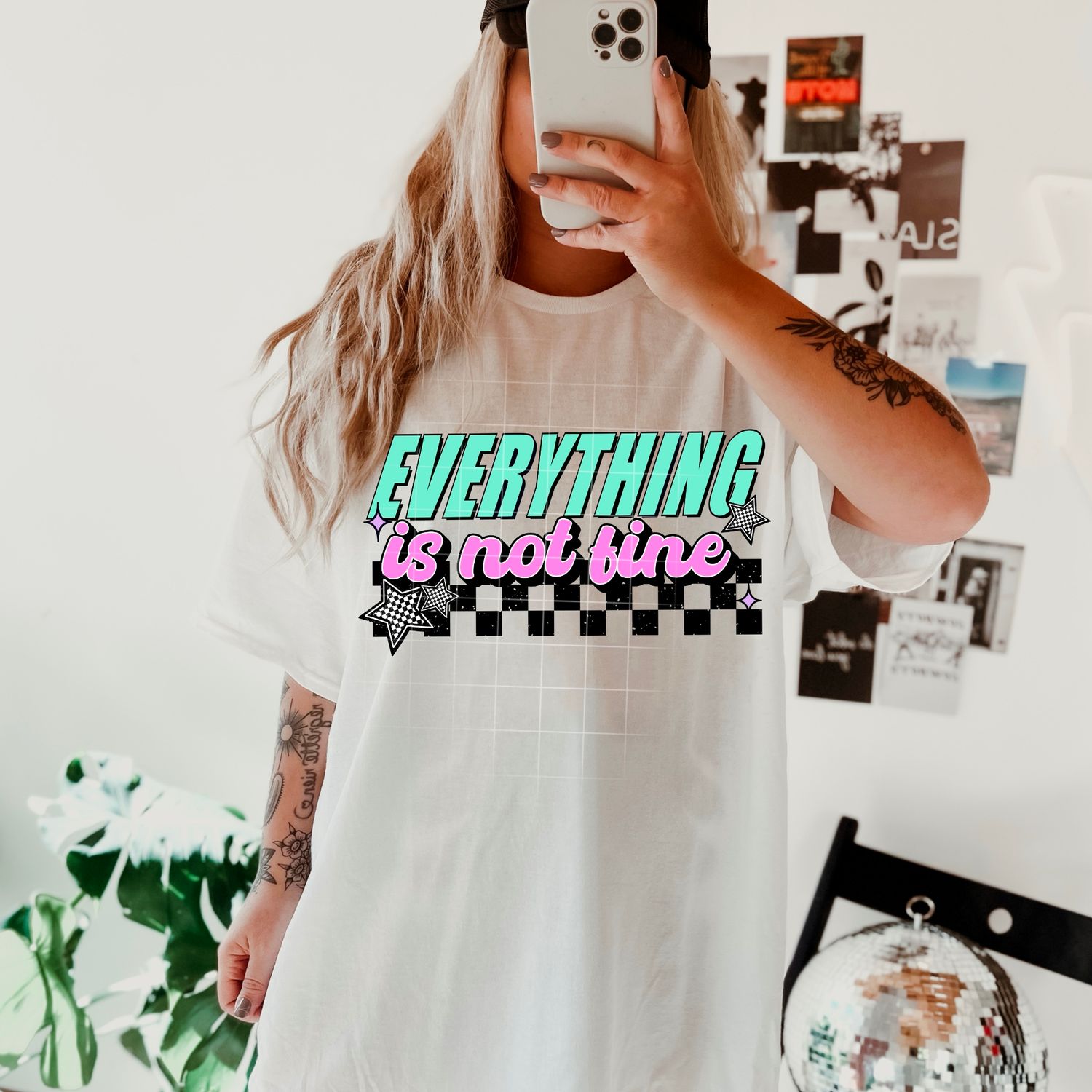 Everything is not fine DTF Transfer