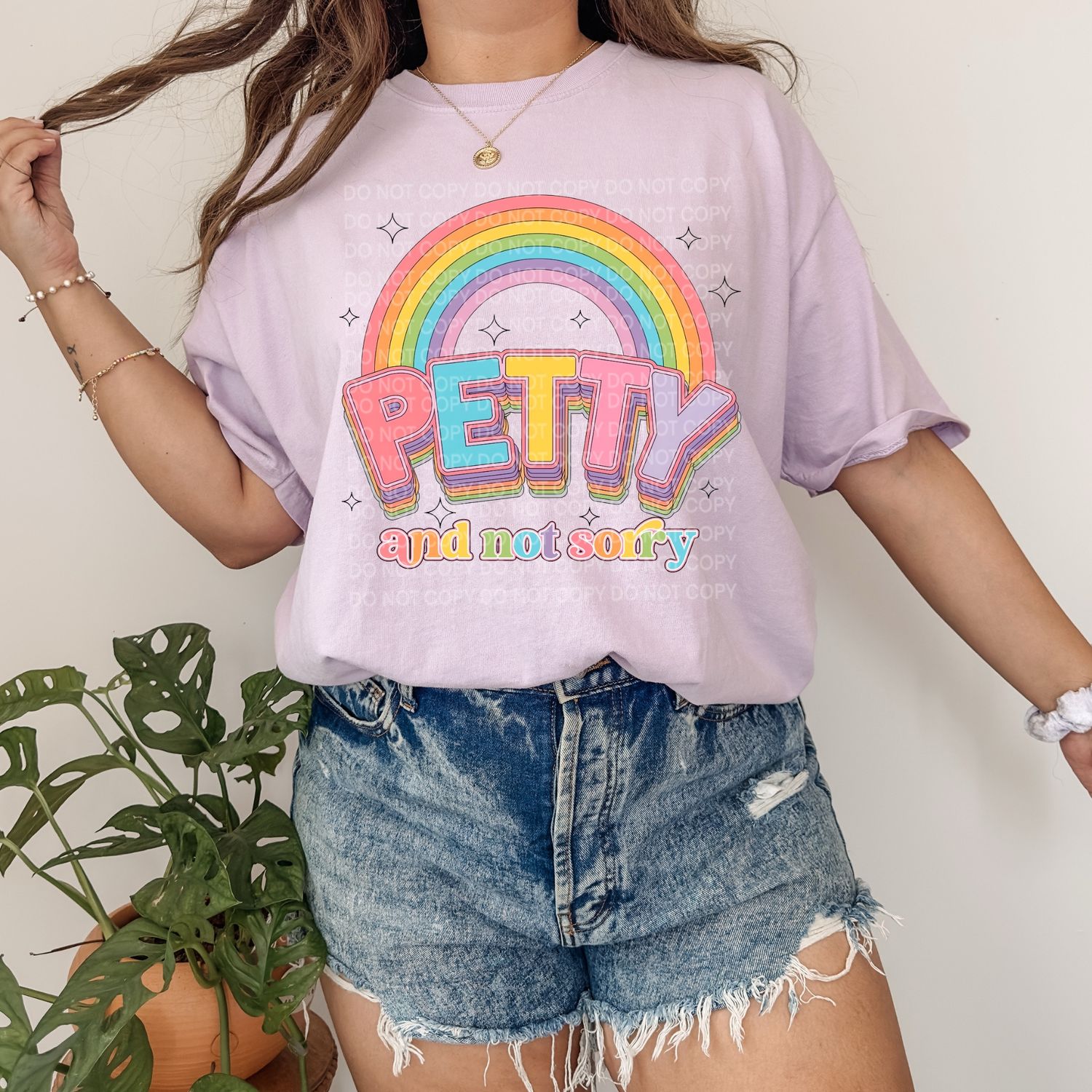 Petty and not sorry rainbow  DTF Transfer