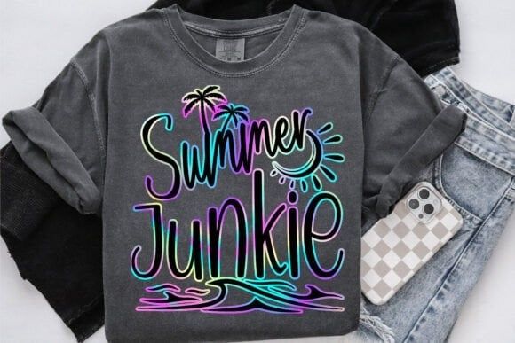 Summer junkie colorful DTF Transfer