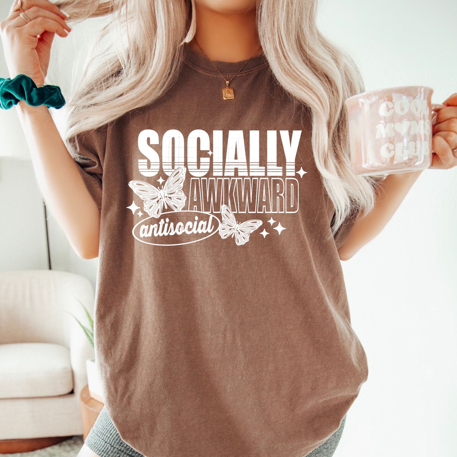 Socially awkward antisocial  DTF Transfer