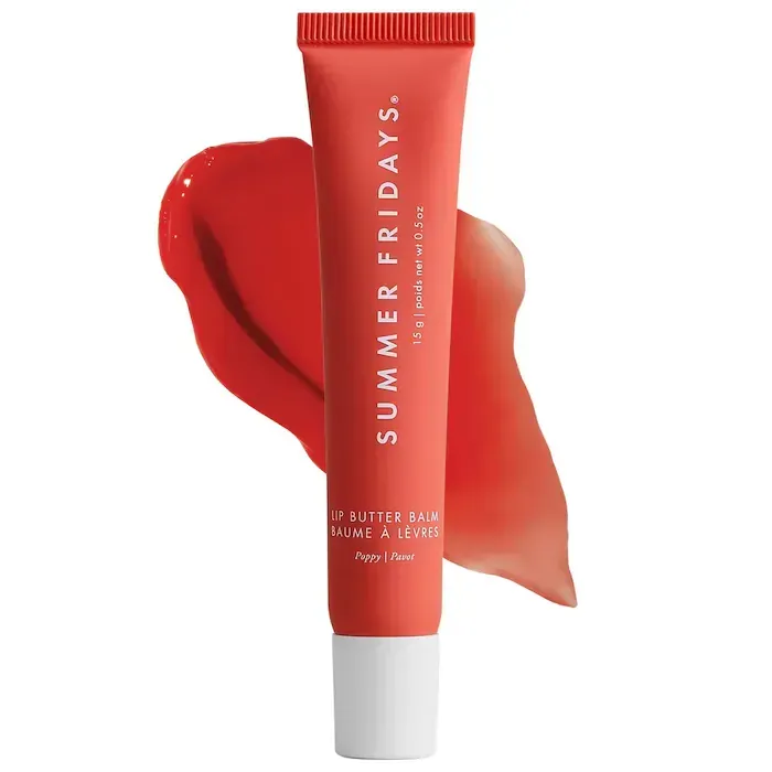 Summer Fridays  Lip Butter Balm for Hydration & Shine in Poppy