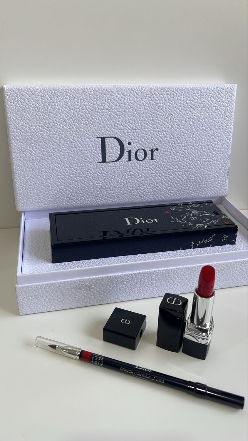 Dior 999 Gift Set Rough & Lip Liner