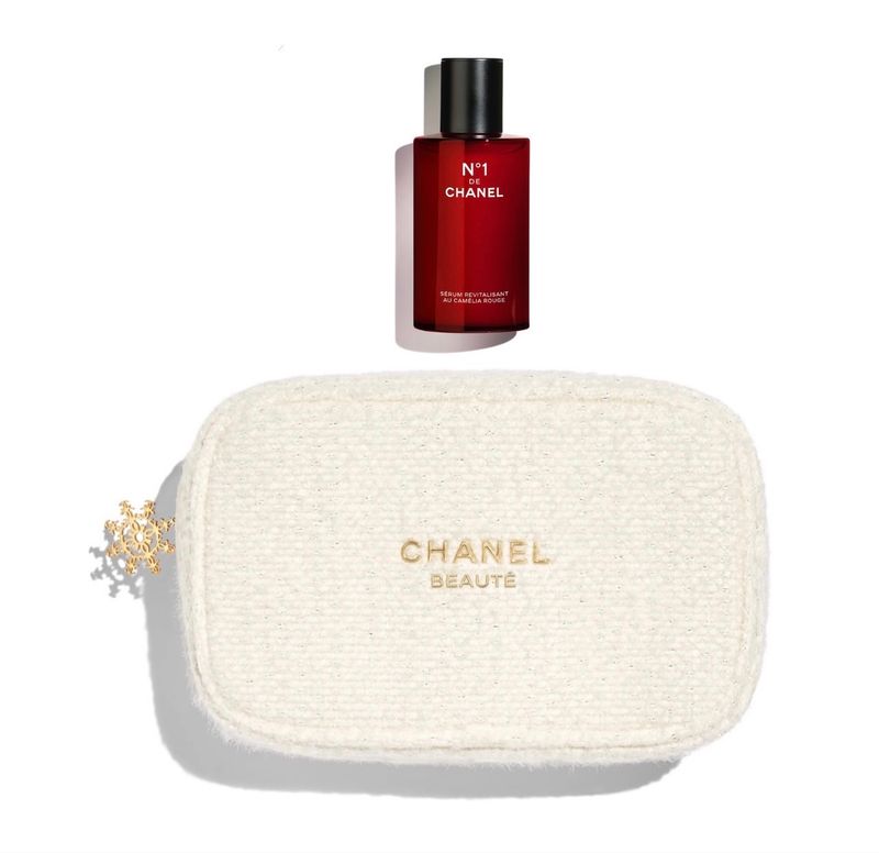 Chanel Tweed Makeup Bag Gift Set