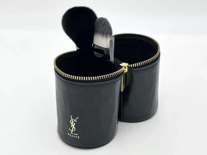 YSL Brush Set with Leather Pouch