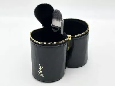 YSL Brush Set with Leather Pouch