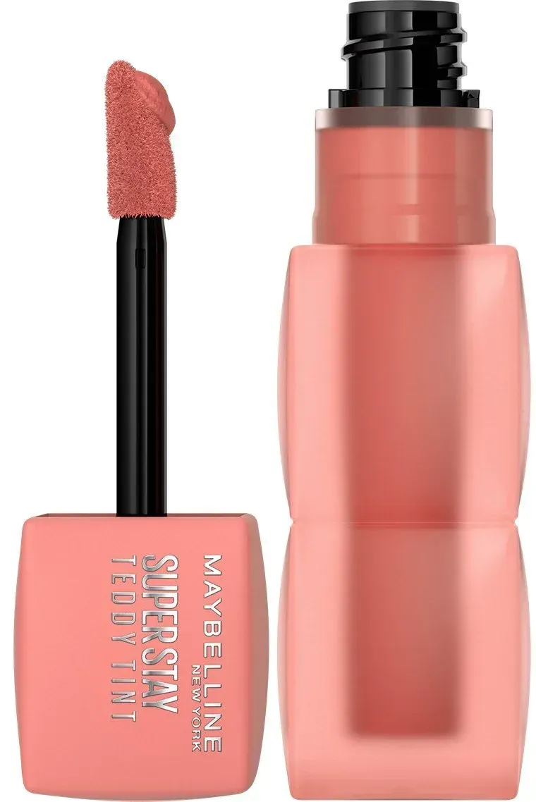 Maybelline Super Stay Teddy Tint Liquid Lip Tint Teddy Tint is blurred matte color up to 12 hour wear, with notransfer.