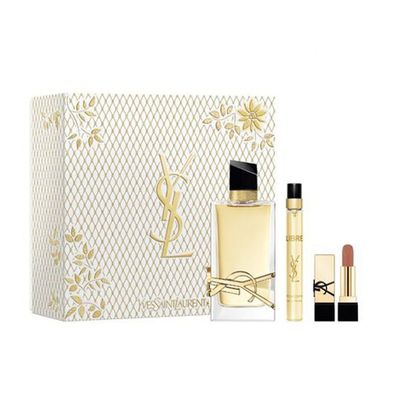 YSL Libre Eau De Parfum 90ml, Travel Spray 10ml & Mini Lipstick 3pcs Gift Set
