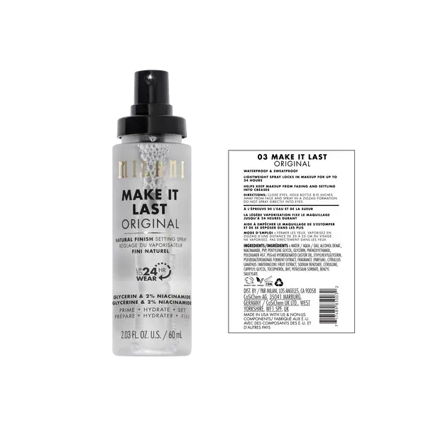 MILANI Make It Last Original - Natural Finish Setting Spray