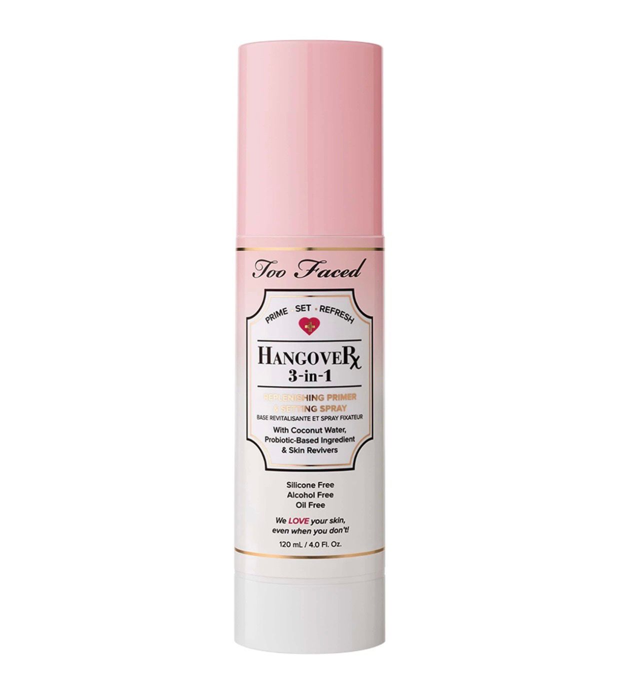TOO FACED Hangover 3-in-1 Replenishing Primer & Setting Spray Hydrates & Refreshes Skin