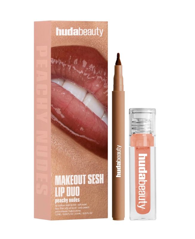 HUDA BEAUTY  Make Out Sesh Lip Stain and Lip Gloss Duos