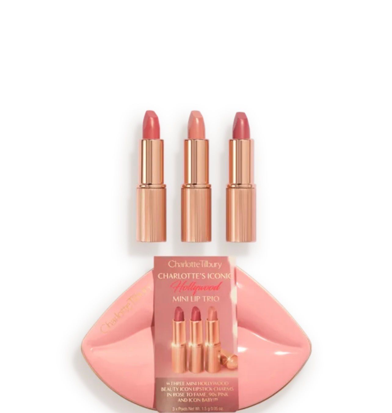 CHARLOTTE TILBURY HOLLYWOOD ICONIC MINI LIP TRIO